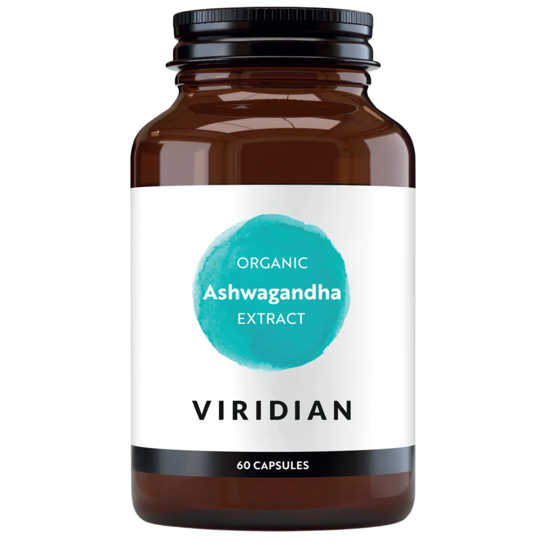 Viridian Ashwagandha Extract 300mg Organic Vcaps 60 supplement product image