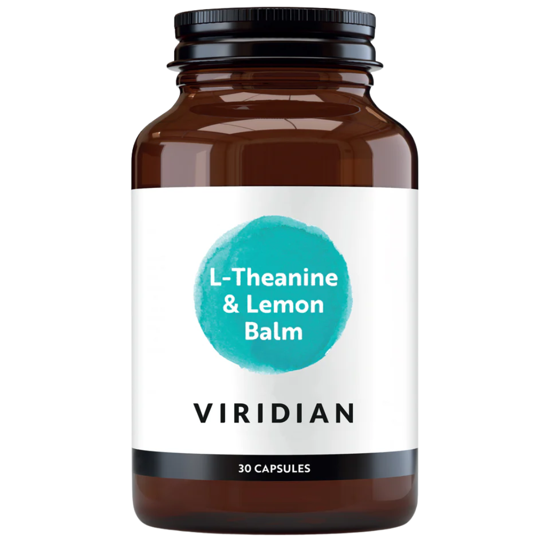 Viridian L-Theanine 200mg & Lemon Balm 300mg Vcaps 30 supplement product image