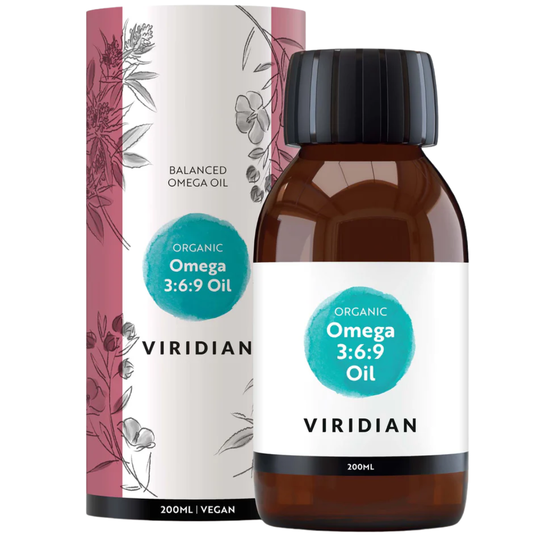 Viridian Omega 369 Oil 200ml Organic Vegan supplement product image