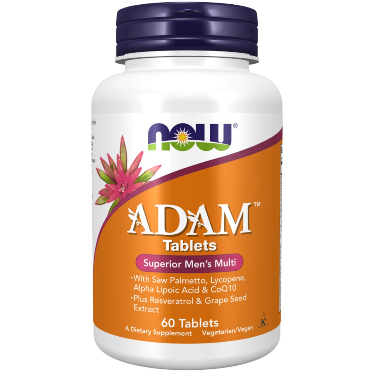 NOW ADAM Men's Multiple Vitamins & Minerals – 60 Tablets